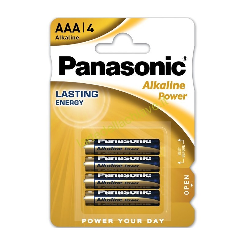 PANASONIC MINI STILO ALCALINA AA POWER - BLISTER 4 PZ.