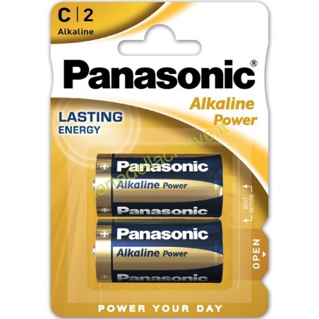 PANASONIC MEZZA TORCIA ALCALINA - BLISTER 2 PEZZI