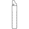 HU107T SILCA INSERTO CHIAVE ALPACCA