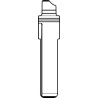 HU163T SILCA INSERTO CHIAVE ALPACCA