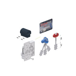 Cuore di ricambio SECURMAP sinistro 1+3 chiavi 0CC4 85 mm