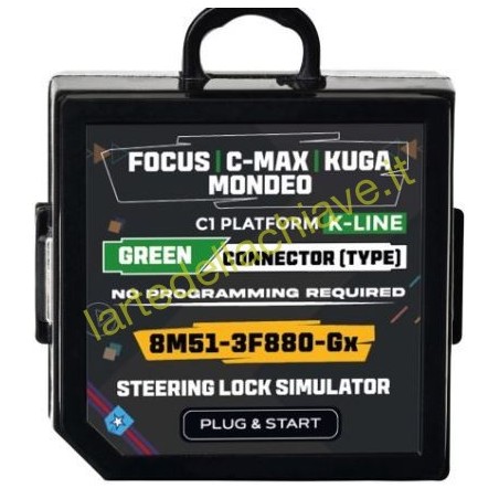 Emulatore di bloccaggio dello sterzo K-LINE per piattaforma C1 Per Ford Mondeo | Focus | C-Max | Kuga |